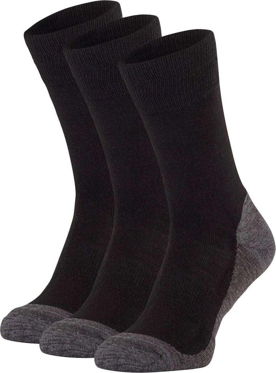 NOMAD® Winter Wandelsokken 3 Pack | 35-38 | Zwart | Merino Wol mix | Warme Sokken Wandelen | Kwalitatief & Comfortabel