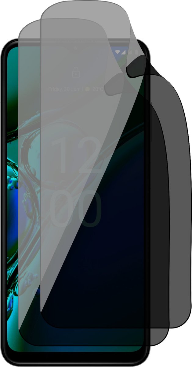 Privacy Screenprotector geschikt voor Nokia G42 - 2x FlexGuard Screen Protector