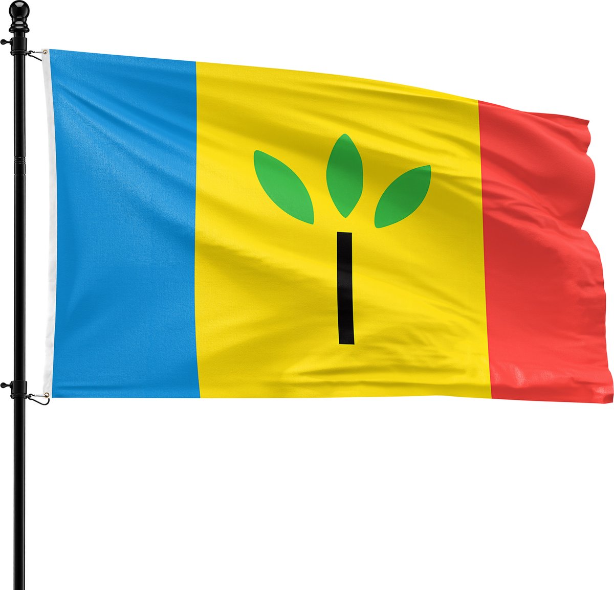 VlagDirect - Landgraaf vlag - Gemeente Landgraaf vlag - 90 x 150 cm.