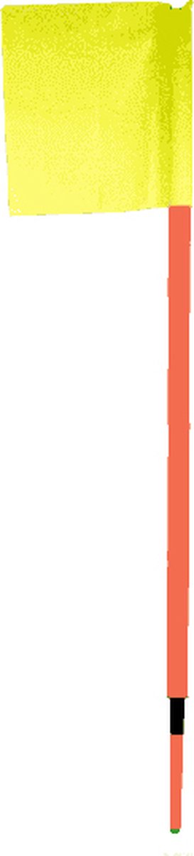 Sportec Hoekvlagset 30 mm oranje, met veer en een gele vlag
