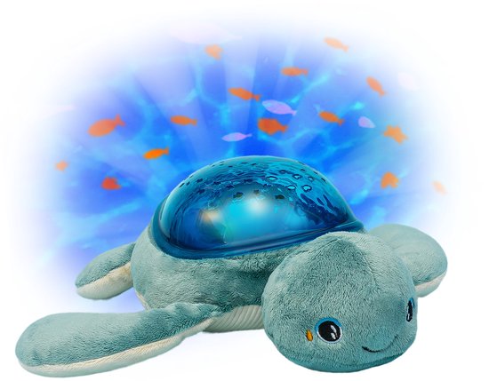 Foto: Pabobo projectorlamp oceaan led nachtlampje voor kinderen draadloos met muziek micro usb turtle