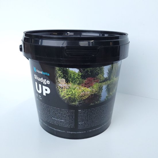 Aquabetta Sludge Up 1kg | Oplossing voor bodemslib en vuil | Verzuring tegengaan | Voorkom verstopping in de pomp | Voor een heldere vijver | Vijveronderhoud