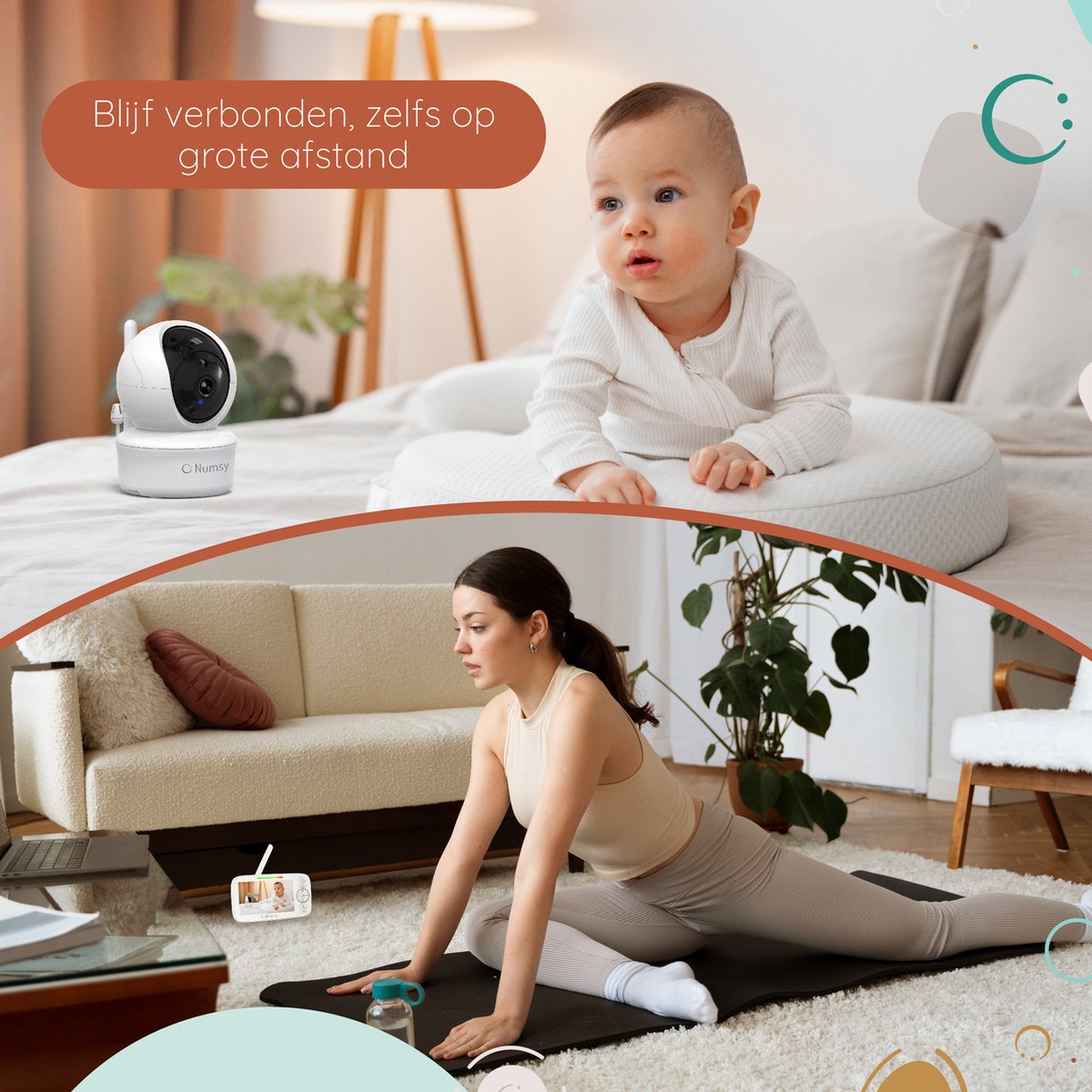 Numsy Parent Pro met lokale verbinding en 355° camera thumbnail 5