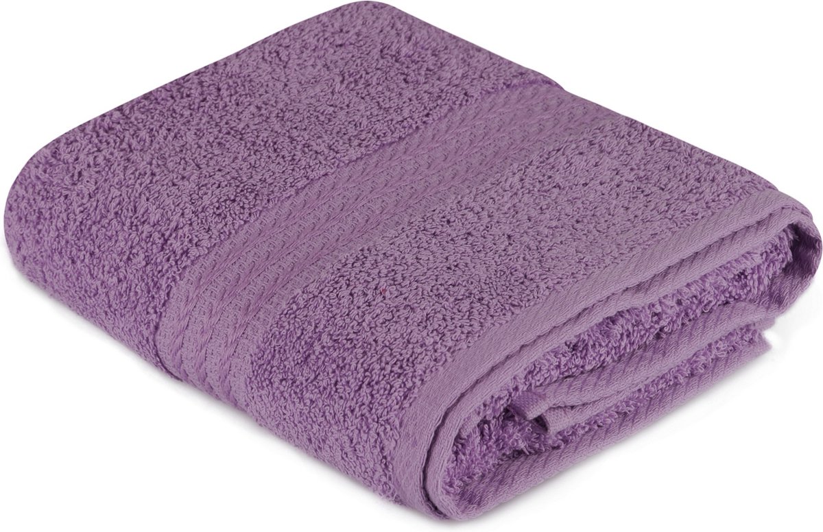 Asir Handdoek – 100% katoen, 50 x 90 cm, lila