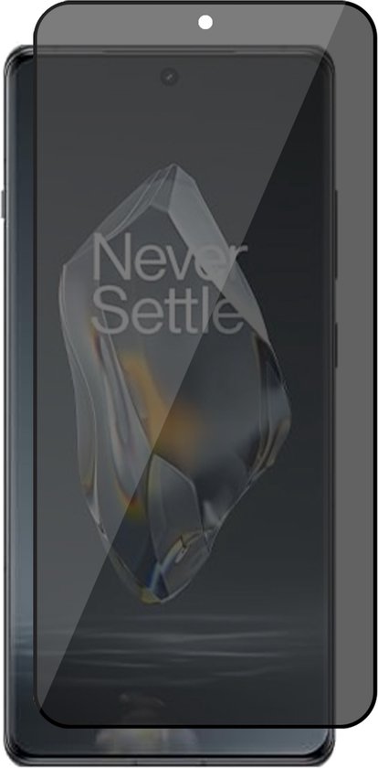 Privacy Screenprotector geschikt voor OnePlus 12R - Volledig Dekkend Glas Screen Protector