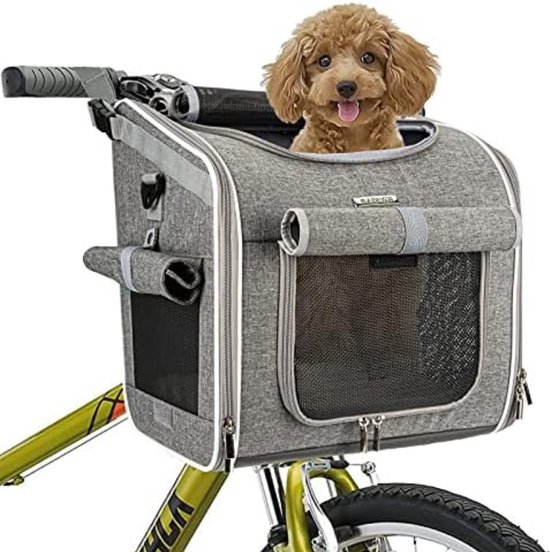 Lexium Panier de vélo pour chien - Panier pour chien - Panier de vélo pour chien - Sac de vélo pour chien - Panier de vélo pour chien - Vélo électrique