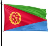 VlagDirect - drapeau érythréen - drapeau en érythrée - 90 x 150 cm.