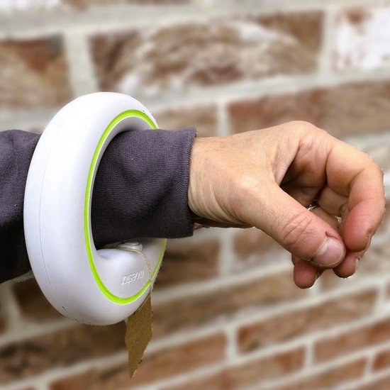 Moestar UFO rollijn handenvrij - flexi - lichtgewicht - zeer sterk - 3M - zwart/groen