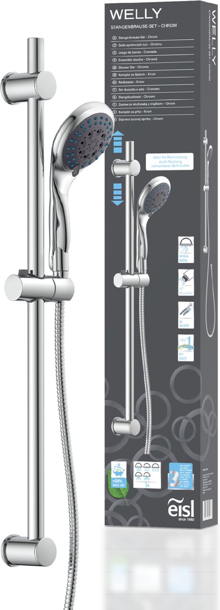 EISL WELLY Doucherail Set - Chroom