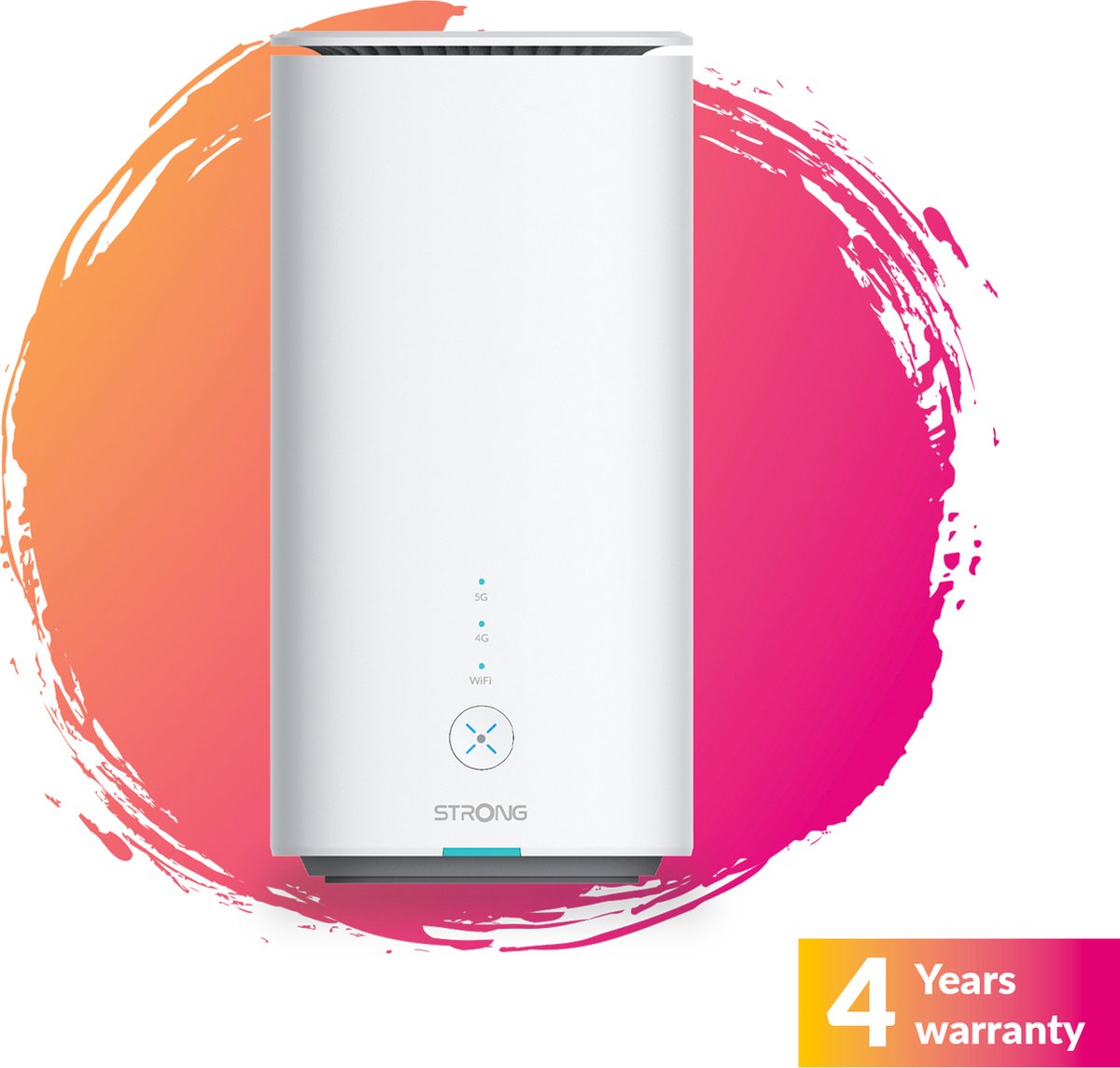 STRONG - AX3000 Wifi 6 5G Router Modem - Tot 3,2 Gbps - 2 x 1 Gbps + 2,5 Gbps RJ45 Poorten - Werkt met Nano-Sim Any Carrier - Mobiel netwerk delen - Eenvoudig te installeren - Wit - 4 jaar garantie
