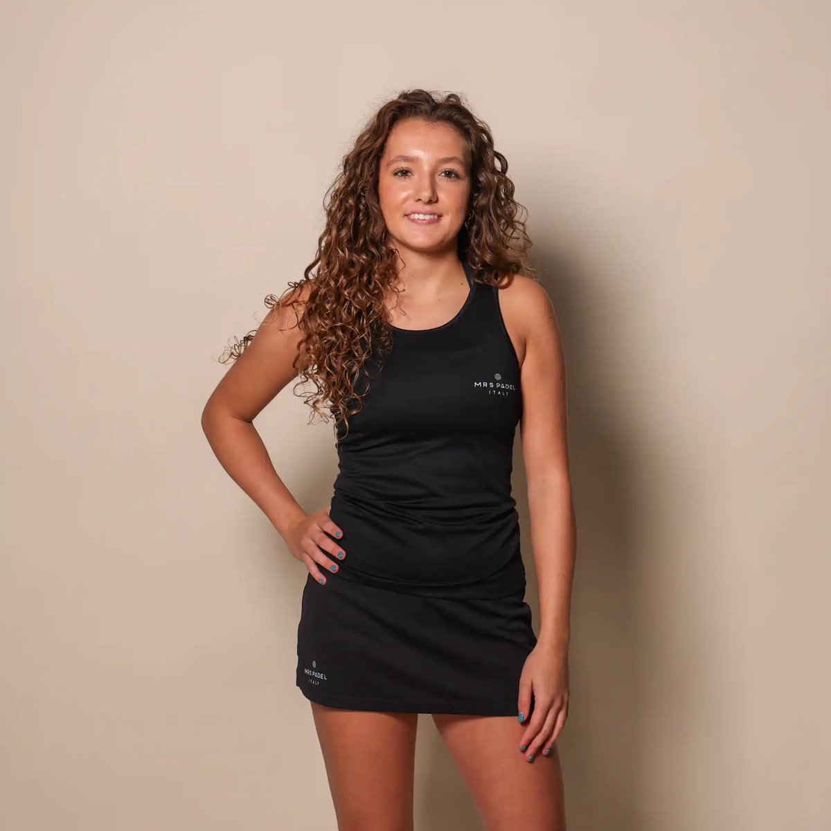 Padel Singlet Zwart - Maat S