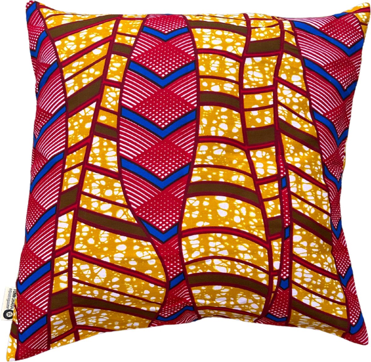 Kussenhoes | Leuk cadeau | Kussenhoes 40x40 | Handgemaakt in Ghana | Fairtrade sierkussenhoes | Sierkussenhoes | Kleurrijke kussenhoes