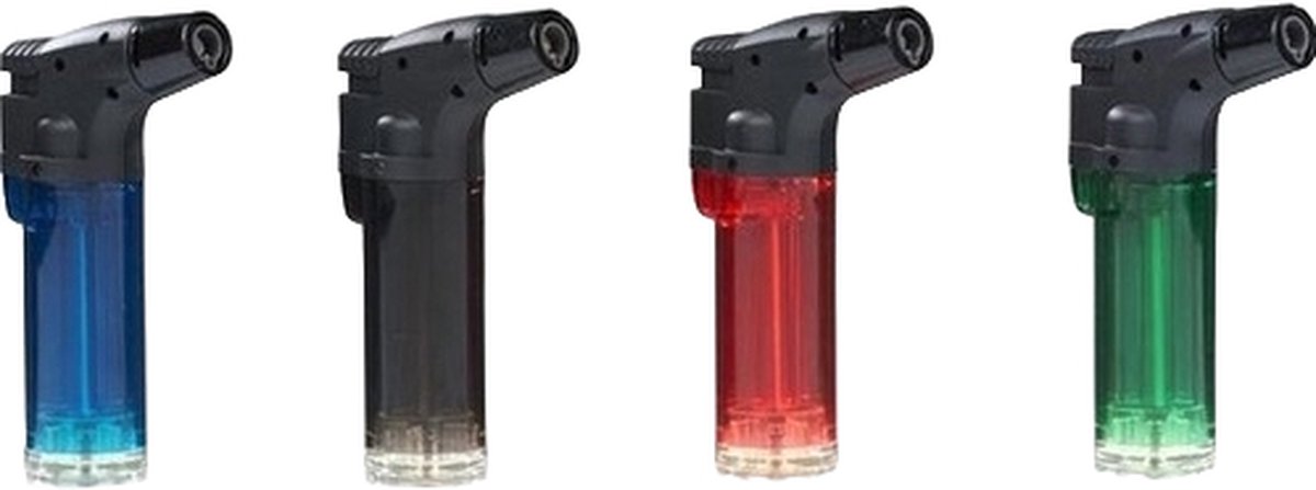 Crème Brûlée Brander set 4 designs met navulflacon - Gasbrander - Aansteker - Navulbaar - Stormaansteker - Vuurwerk aansteker - BBQ - Gasaansteker