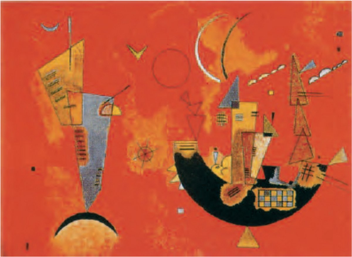 Catch Projecten Wassily Kandinsky - Mit und Gegen - Kunstposter - 70x100 cm Multicolor