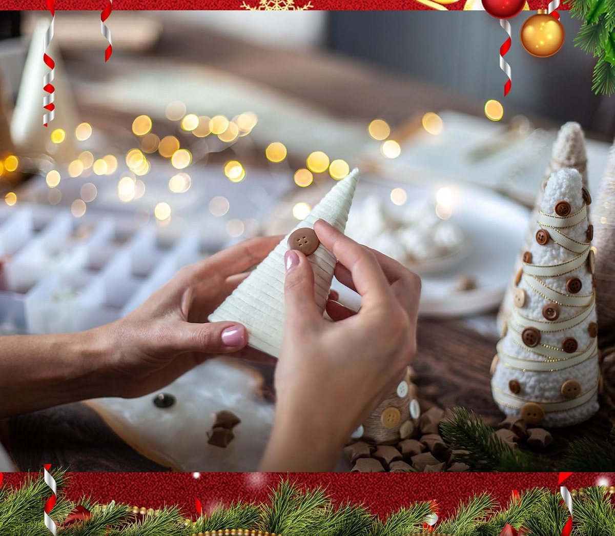 Lot De 20 Cônes En Mousse Blanche - 14,5x7cm - Pour Décorations De Noël, Artisanat DIY, Projets Créatifs