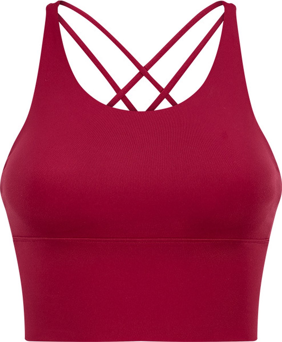 PureSquare - Sporttop - Comfortabel - Ademend - Framboos Rood - L