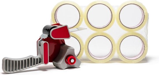 Profipack ACTIE: Tape dispenser + 6 rollen transparante tape - Profipack