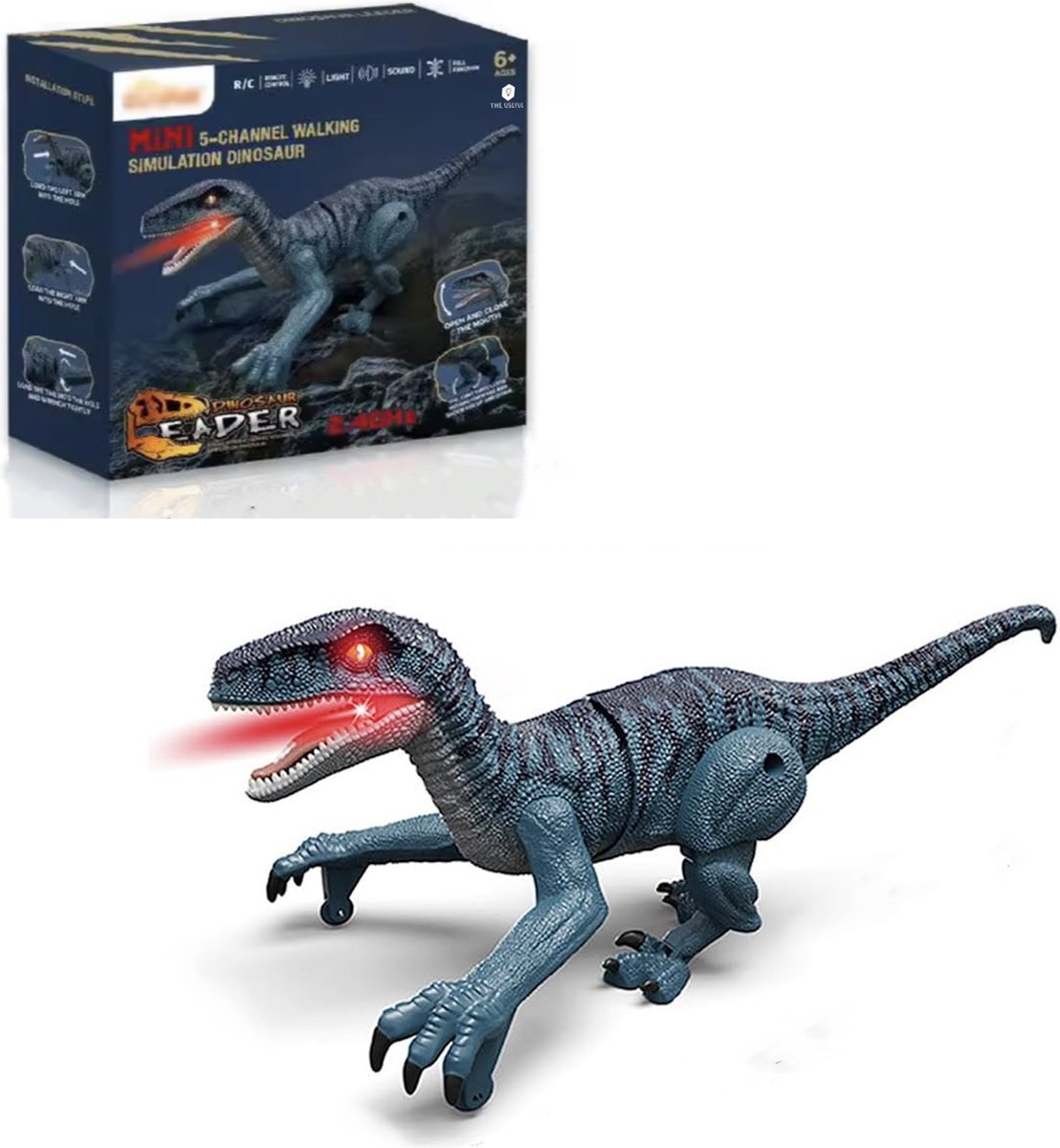 RC Dino - Dinosaurussen - Dinosaurus Speelgoed - RC Auto - Bestuurbare - Bestuurbaar — afbeelding 4