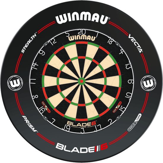 Winmau Blade 6 + Winmau Pro Line Surround - Dartset