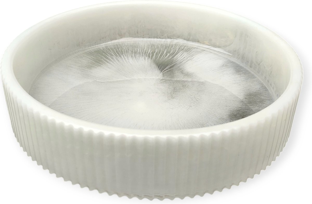 Resin Art JR: Handgemaakte epoxy Schaal met Ribbetjes rand