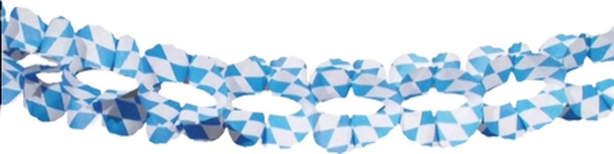 Slinger - Oktoberfest - blauw-wit - 4 meter