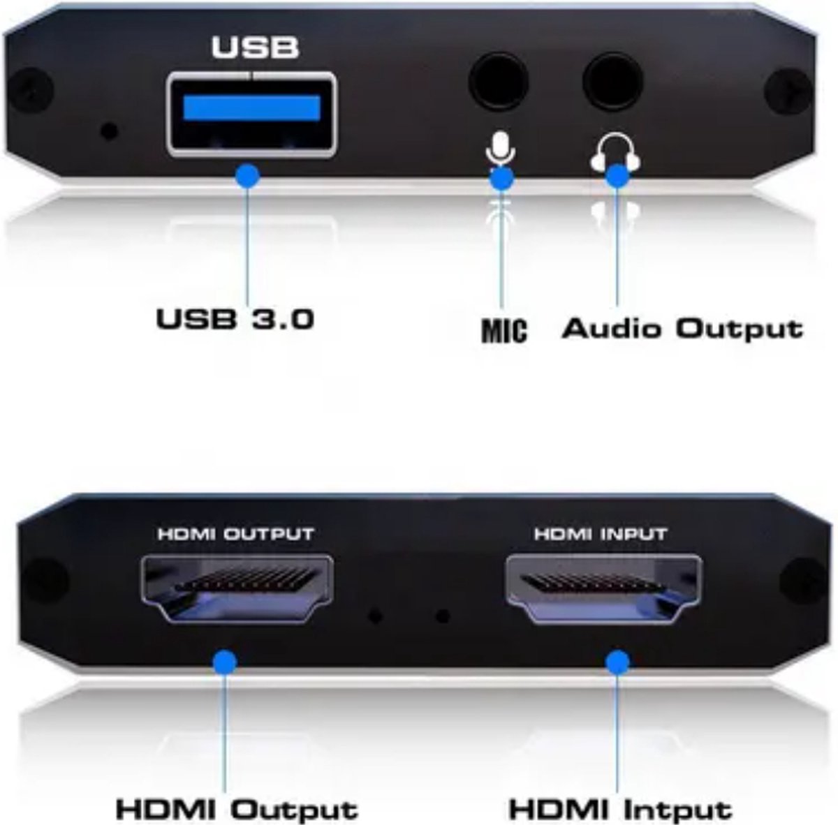 GMB Video grabber - HDMI video Capture Card - Game Capture - Livestreamen - 4K Ultra HD - met USB en HDMI kabel thumbnail 7