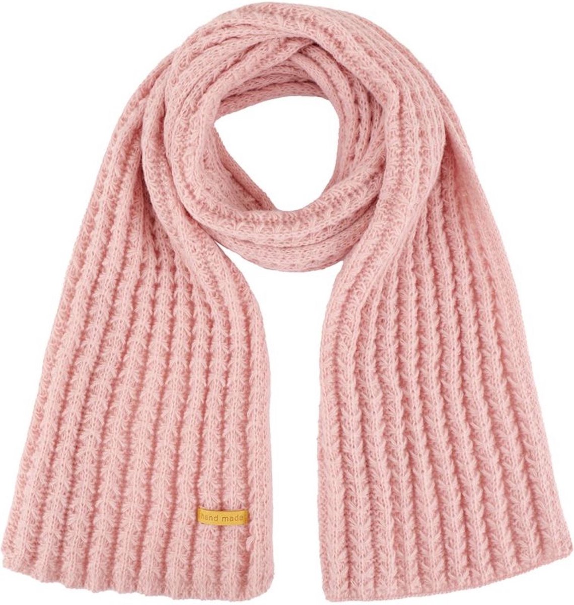 Sjaal handgemaakt - Oudroze - 160 x 25 Centimeter - Winter 2025, cadeautip - Damesdingetjes
