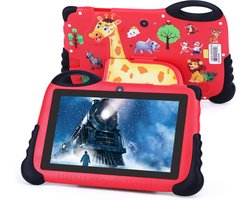 MKSS® Kindertablet Vanaf 3 Jaar - Tablet Kinderen - Kinderspeelgoed - Rood