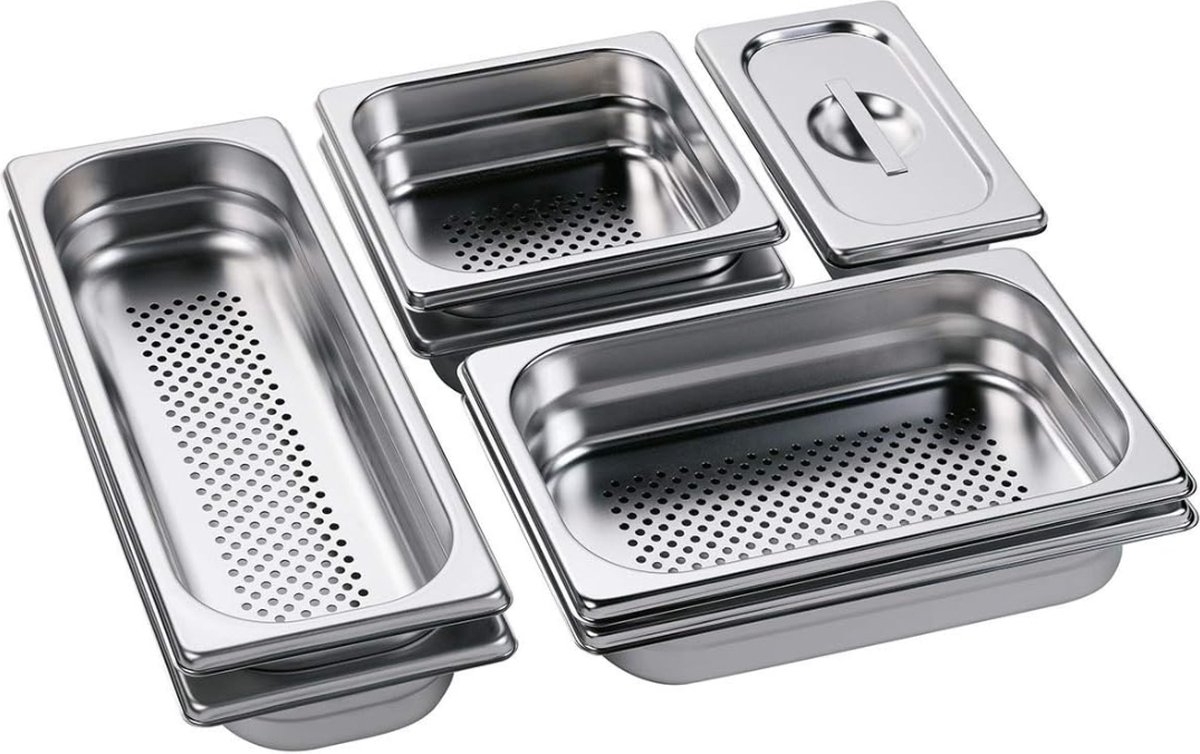 Stoomkookset / 8-delig / roestvrij staal / vaatwasmachinebestendig