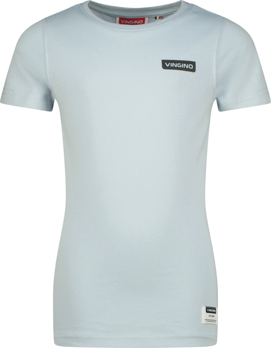 Vingino Basic-tee Jongens T-shirt - Faded blue