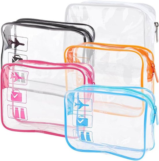 Trousse de toilette transparente pour transporter des liquides