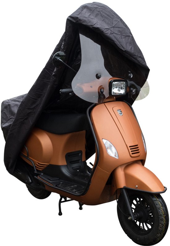 CUP scooterhoes van DS COVERS – Outdoor – Waterdicht – UV bescherming – 300D Oxford – met windscherm– Incl. Opbergzak – Maat M