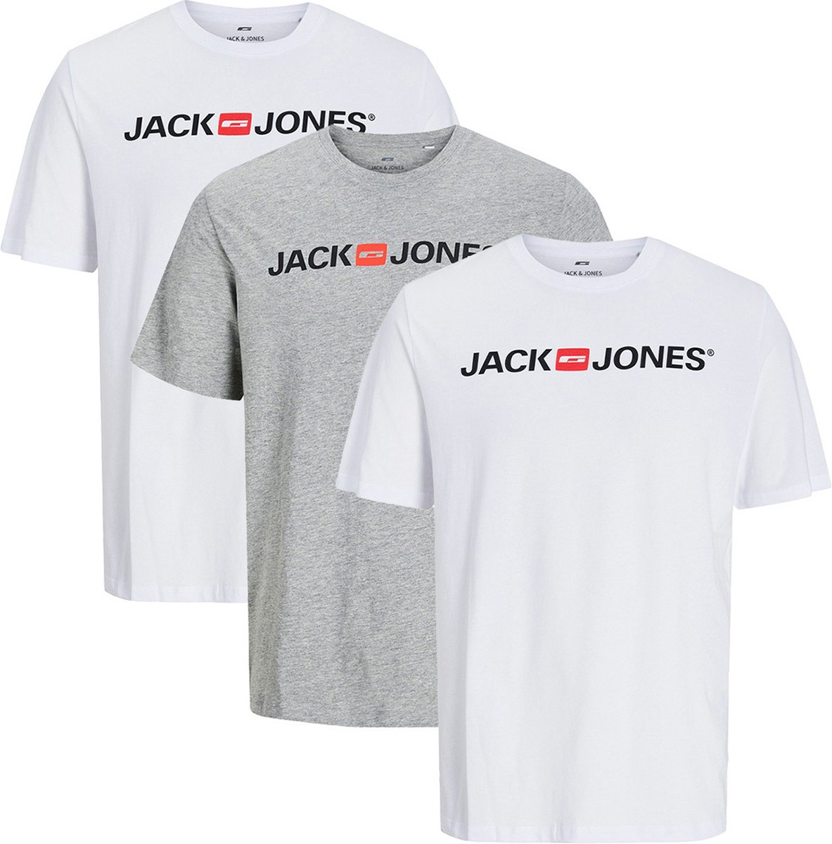 Jack & Jones Heren t-shirt 3 pack Basic