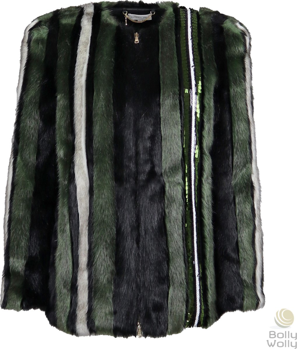 Patrizia Pepe • faux fur jas • maat 36 (T42)