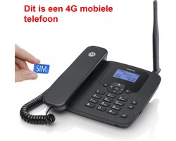 4G Bureau-telefoon - geen vaste lijn nodig - bellen via 4G mobiel netwerk - 410