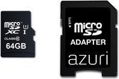 Azuri 64GB micro SDHC card class 10 - Tot en met 90MB/s met SD-adapter
