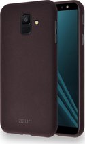 Azuri flexible cover met zandtextuur - bruin - voor Samsung A6 (2018)