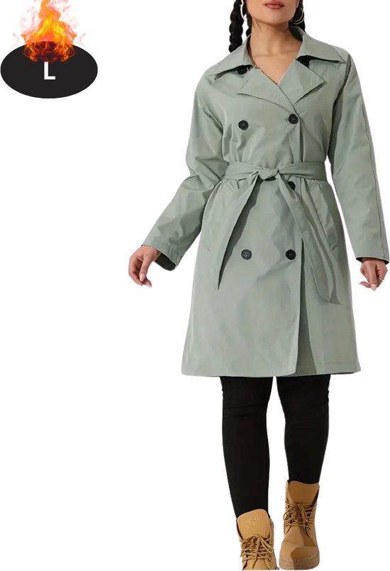 Jas van wolmix met één rij knopen | KHAKI | Jassen | M&S BE