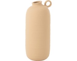 J-Line vaas Cassia - keramiek - beige - large - 38 cm hoog