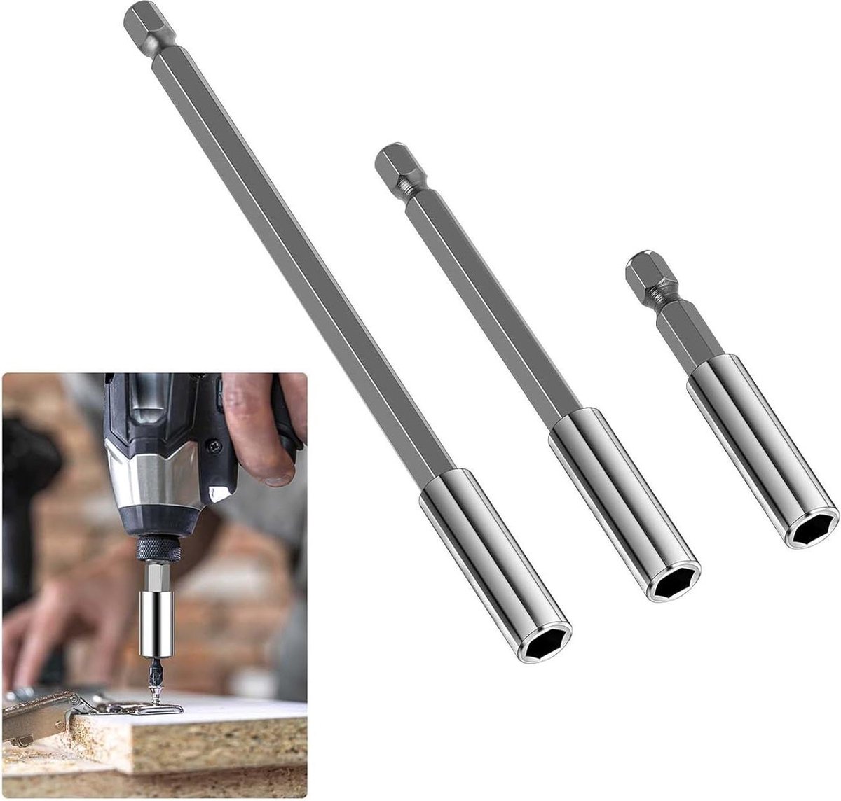 2 4 Inch Extensions - Houder voor Boors Socket Adapters - Automotive Onderhoud - Content .