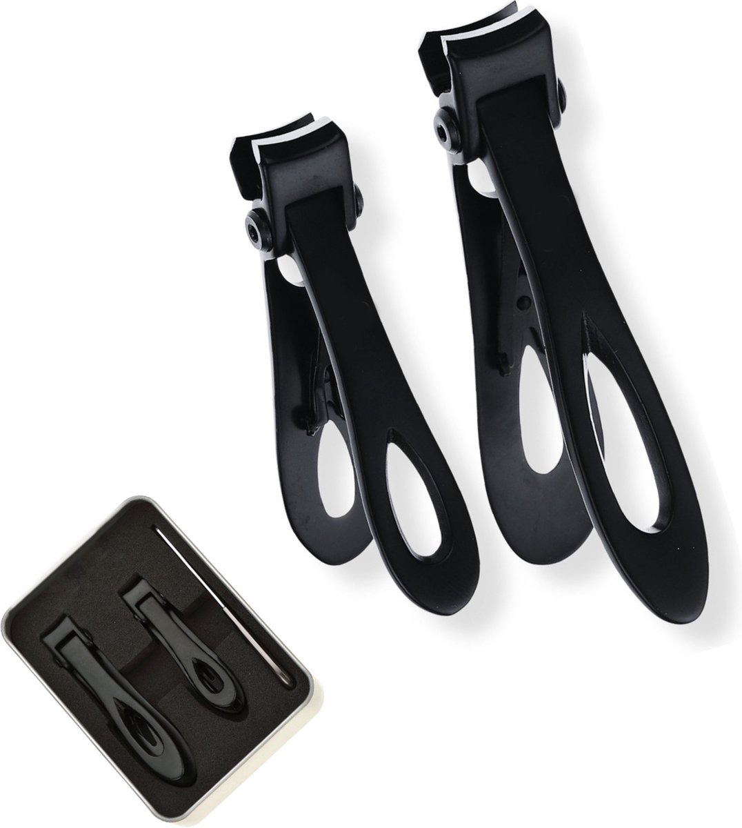2 Stuks Nagelknipper set met Nagelvijl - Nagelknipper - Nageltang - Nagelschaar - Nail Clipper - Pedicure - Teennagel - LOUZIR