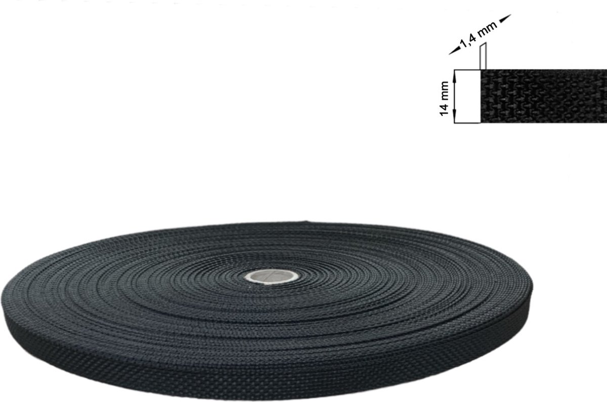 Selve Optrekband 14 mm, 5, 7, 11, 50 of 500 meter - Rolluik Bandopwinder - Rolluik Bandoproller