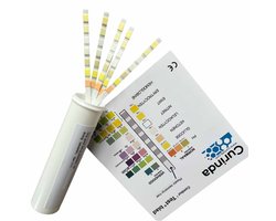 Urine Zelf Testen - 5 stuks - met duidelijk testblad - Urine Test Strip voor o.a. Blaasontsteking - Combur 7 - Brievenbus-levering - Meest betrouwbare Thuistest - Urineweginfectie - Levertest - Niertest - Ketose - PH - Bloed - Glucose - Urinetest