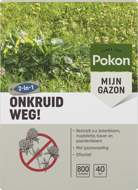 Pokon Onkruid Weg! - 800gr - Onkruidverdelger - Geschikt voor 40m² - Onkruidbestrijder