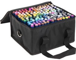foto van Twinmarkers 168pcs - Stiften voor volwassenen en kinderen - alcohol stiften - Kleurboek voor Volwassenen - Markeerstiften - Inclusief Opbergtas - Nassau Fine Art