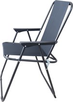 HIXA Strandstoel - Campingstoel - Vouwstoel - Zwart - 55x52x76cm
