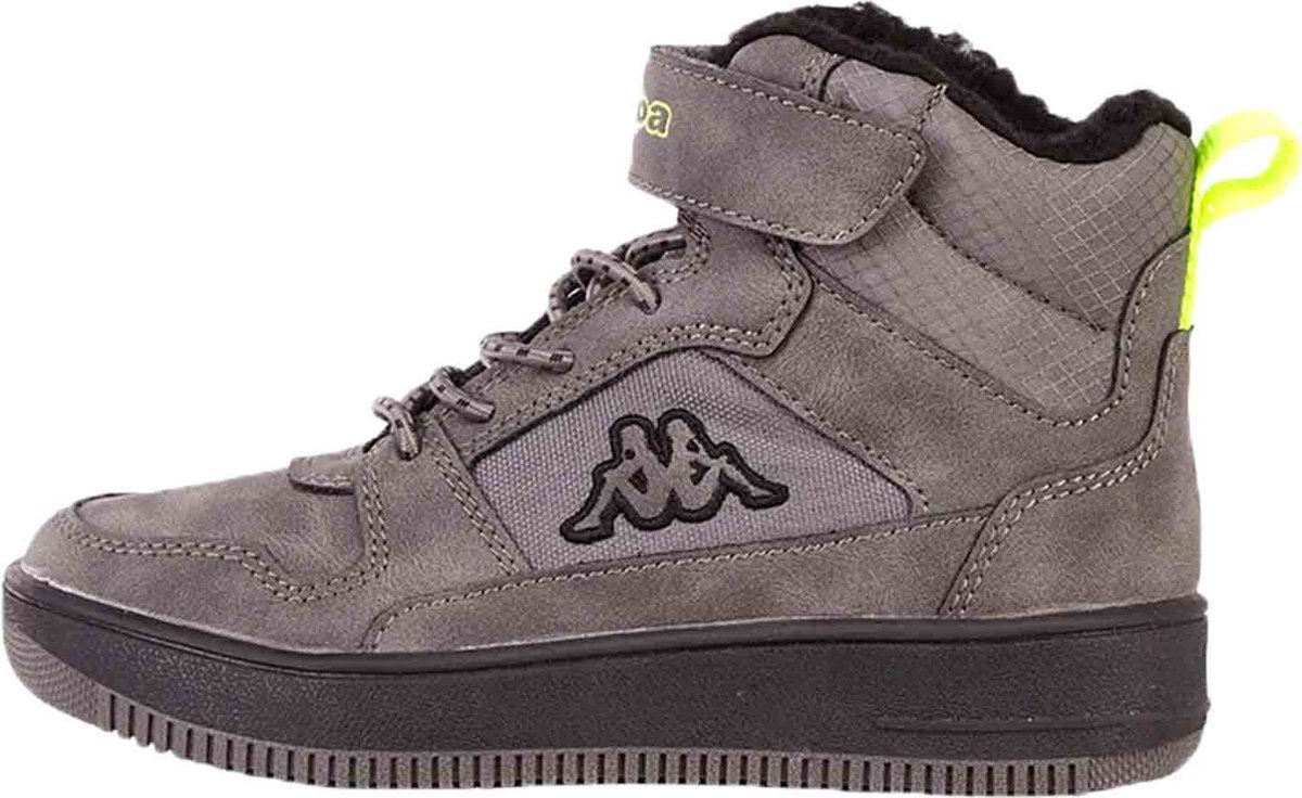 Kappa unisex kindersneakers winterschoenen gevoerd stijlcode 260991K 1611 Grijs