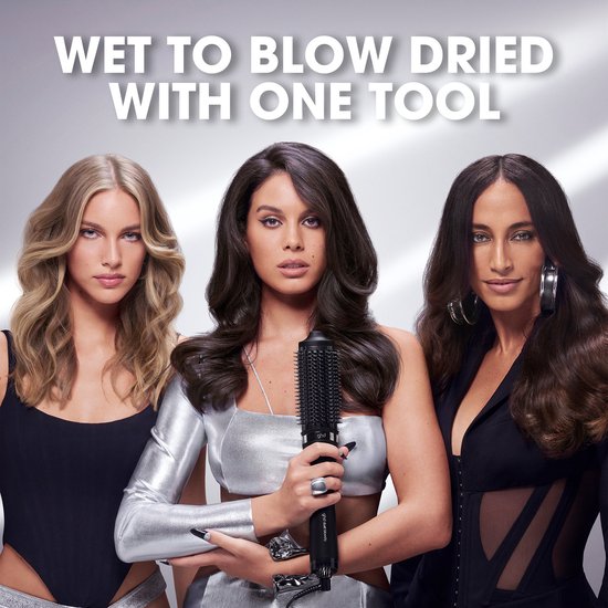 ghd – Duet Blowdry 2-in-1 Föhnborstel – Stijltang en Krulborstel – Keramisch – Met Reisetui – Zwart