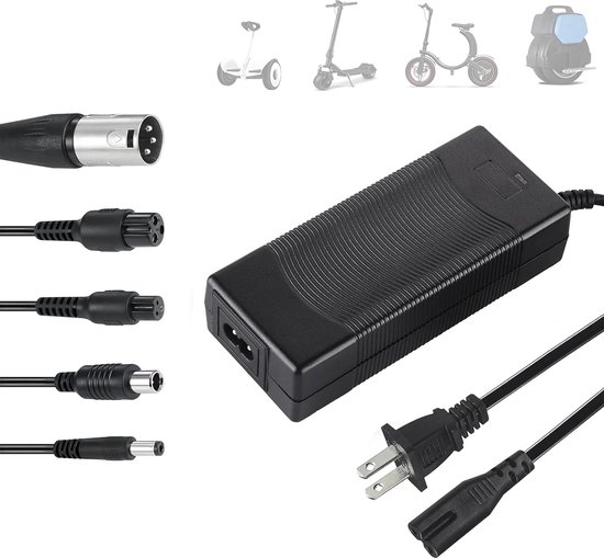 36v 4A elektrische fietslader 42V 18650 lithiumbatterij Universele batterijlader voor 36V elektrische fiets wo-wheel voertuig,4 PIN