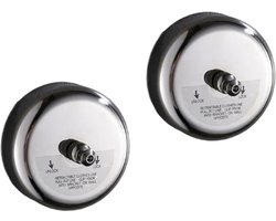 2 stuks - Waslijn Uittrekbaar - Uittrekbare waslijn - Douchekledinglijn - voor buiten en binnen - Droogrek - Wasrek - Wasdraad voor binnen en buiten - 2.8 m - RVS